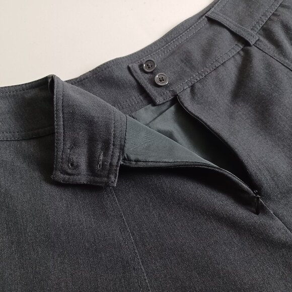 Conrad C Portion Petite A-line Flare Midi Skirt - Picture 5 of 16